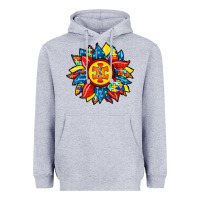 Heather Grey autism sunflower Heavyweight Hoodie - RacoonDesign