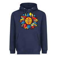 Navy autism sunflower Heavyweight Hoodie - RacoonDesign
