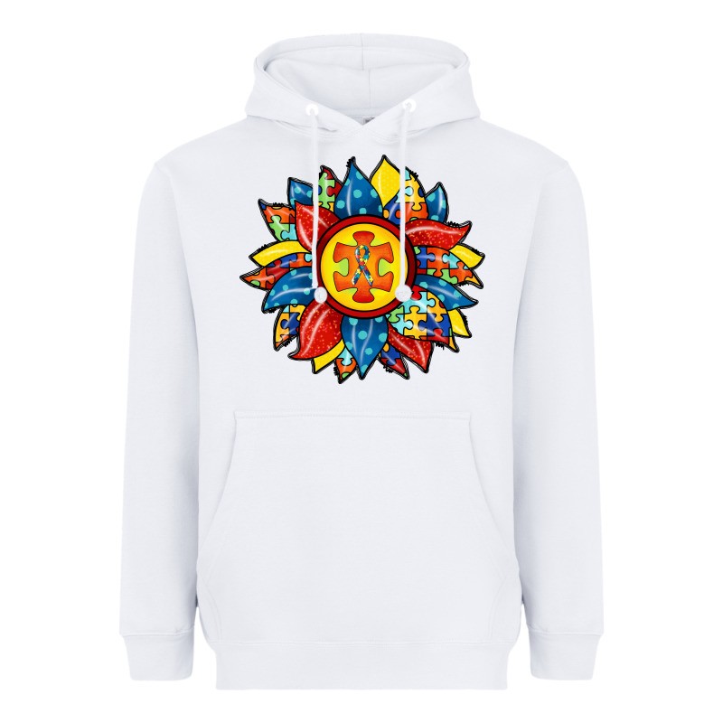 Autism Sunflower Heavyweight Hoodie by RacoonDesign | Teevron