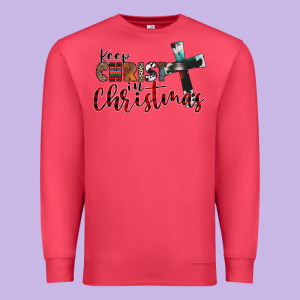 Keep Christ In Christmas Premium Sweatshirt Designed By Cowhidedigitalart