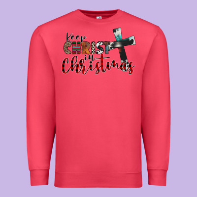 Keep Christ In Christmas Premium Sweatshirt Designed By Cowhidedigitalart