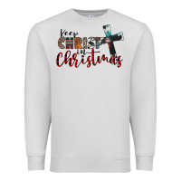Dove Grey keep christ in christmas Premium Sweatshirt - CowhideDigitalArt
