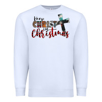 White keep christ in christmas Premium Sweatshirt - CowhideDigitalArt