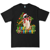 Black Merry Christmas Penguin Premium Tee - LillyAllenDesigns