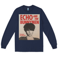 Navy echo and the bunnymen Long Sleeve Tee - lanVoArt