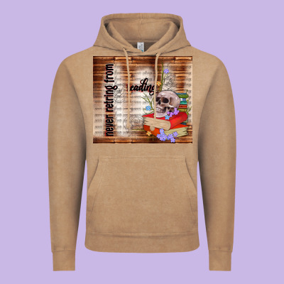 Never Retring From Reading Vintage Hoodie Designed By Tumblerdesignbyshophia