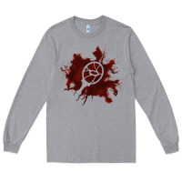 Heather Grey mark of the malkavian Long Sleeve Tee - lanVoArt