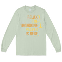 Matcha relax the trombone player is here gift trombone gifts Long Sleeve Tee - lanVoArt