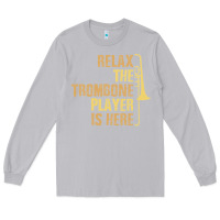 Moon Dust relax the trombone player is here gift trombone gifts Long Sleeve Tee - lanVoArt