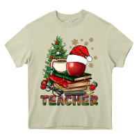 Mossy Teacher With Christmas Tree Heavy Core Tee - BundleAndBundleShop