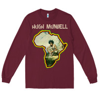 Burgundy hugh mundell 'africa must be free by 1983' Long Sleeve Tee - lanVoArt