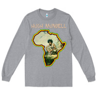 Heather Grey hugh mundell 'africa must be free by 1983' Long Sleeve Tee - lanVoArt