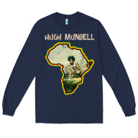 Navy hugh mundell 'africa must be free by 1983' Long Sleeve Tee - lanVoArt