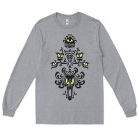 Heather Grey haunted mansion wallpaper Long Sleeve Tee - lanVoArt