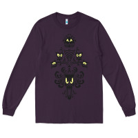 Plum haunted mansion wallpaper Long Sleeve Tee - lanVoArt