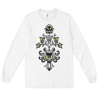 White haunted mansion wallpaper Long Sleeve Tee - lanVoArt