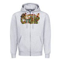 Heather Grey Summer Camp Zipper Hoodie - CowhideDigitalArt