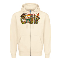 Sandshell Summer Camp Zipper Hoodie - CowhideDigitalArt