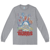 Heather Grey the burbs Long Sleeve Tee - lanVoArt