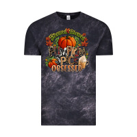 Cloud Black Stressed blessed pumpkin spice obsessed Fall Vintage Tee - NancyCooperArtShop