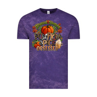 Cloud Purple Stressed blessed pumpkin spice obsessed Fall Vintage Tee - NancyCooperArtShop