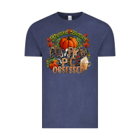 Vintage Denim Stressed blessed pumpkin spice obsessed Fall Vintage Tee - NancyCooperArtShop