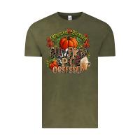 Vintage Olive Stressed blessed pumpkin spice obsessed Fall Vintage Tee - NancyCooperArtShop
