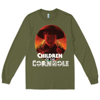 Army Green children of the corn halloween cornhole the kids' spooky horror movie Long Sleeve Tee - lanVoArt