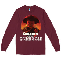 Burgundy children of the corn halloween cornhole the kids' spooky horror movie Long Sleeve Tee - lanVoArt