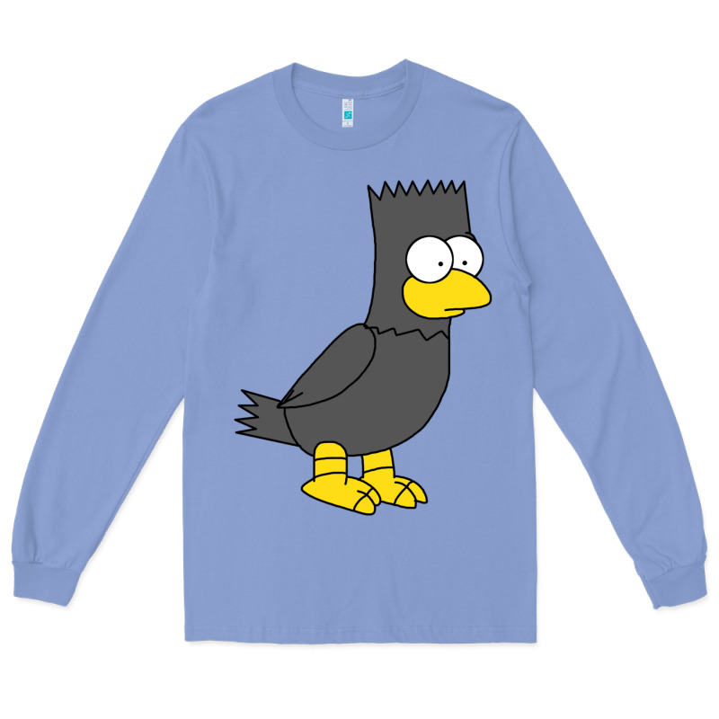 Bart As Edgar Allen Poe Raven Nevermore Halloween Long Sleeve Tee by lanVoArt | Teevron