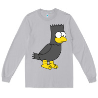 Moon Dust bart as edgar allen poe raven nevermore halloween Long Sleeve Tee - lanVoArt