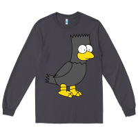 Smoke bart as edgar allen poe raven nevermore halloween Long Sleeve Tee - lanVoArt