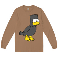 Toasted Coconut bart as edgar allen poe raven nevermore halloween Long Sleeve Tee - lanVoArt
