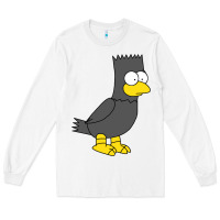 White bart as edgar allen poe raven nevermore halloween Long Sleeve Tee - lanVoArt