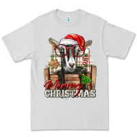 Dove Grey Merry Christmas Alpine Goat Premium Tee - LillyAllenDesigns
