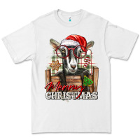 White Merry Christmas Alpine Goat Premium Tee - LillyAllenDesigns