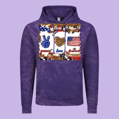 Peace Love America Vintage Hoodie Designed By Tumblerdesignbyshophia