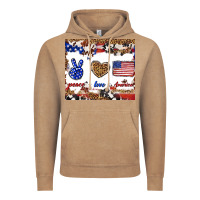 Vintage Coffee peace love america Vintage Hoodie - TumblerDesignByShophia
