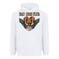 White bad moms club Heavyweight Hoodie - RacoonDesign