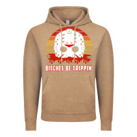 Vintage Coffee Halloween Bitches Be Trippin Jason Mask Vintage Hoodie - lanVoArt
