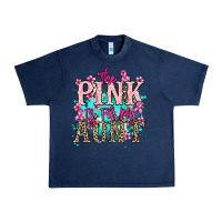 Navy The pink is for my Aunt Cancer Awareness Urban Heavy Tee - HowdyJamesFarm