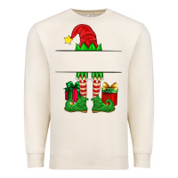 Sandshell christmas elf custom name Premium Sweatshirt - Artiststas