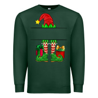 Sports Green christmas elf custom name Premium Sweatshirt - Artiststas