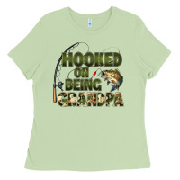 Matcha fish lures hooked on being grandpa Ladies Tee - Artiststas