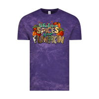 Cloud Purple Whatever spices your pumpkin Fall Vintage Tee - NancyCooperArtShop