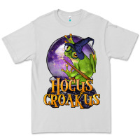 Dove Grey Hocus Croakus Frog Premium Tee - LillyAllenDesigns