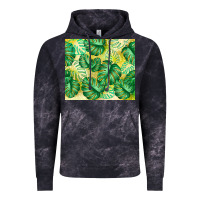 Cloud Black monstera leaf Vintage Hoodie - TumblerDesignByShophia