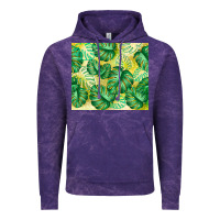 Cloud Purple monstera leaf Vintage Hoodie - TumblerDesignByShophia