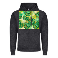 Vintage Black monstera leaf Vintage Hoodie - TumblerDesignByShophia