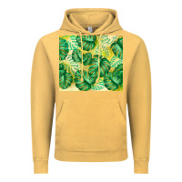 Vintage Mustard monstera leaf Vintage Hoodie - TumblerDesignByShophia